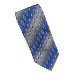 Stanley Blacker Blue/Black Diamond Silk Tie